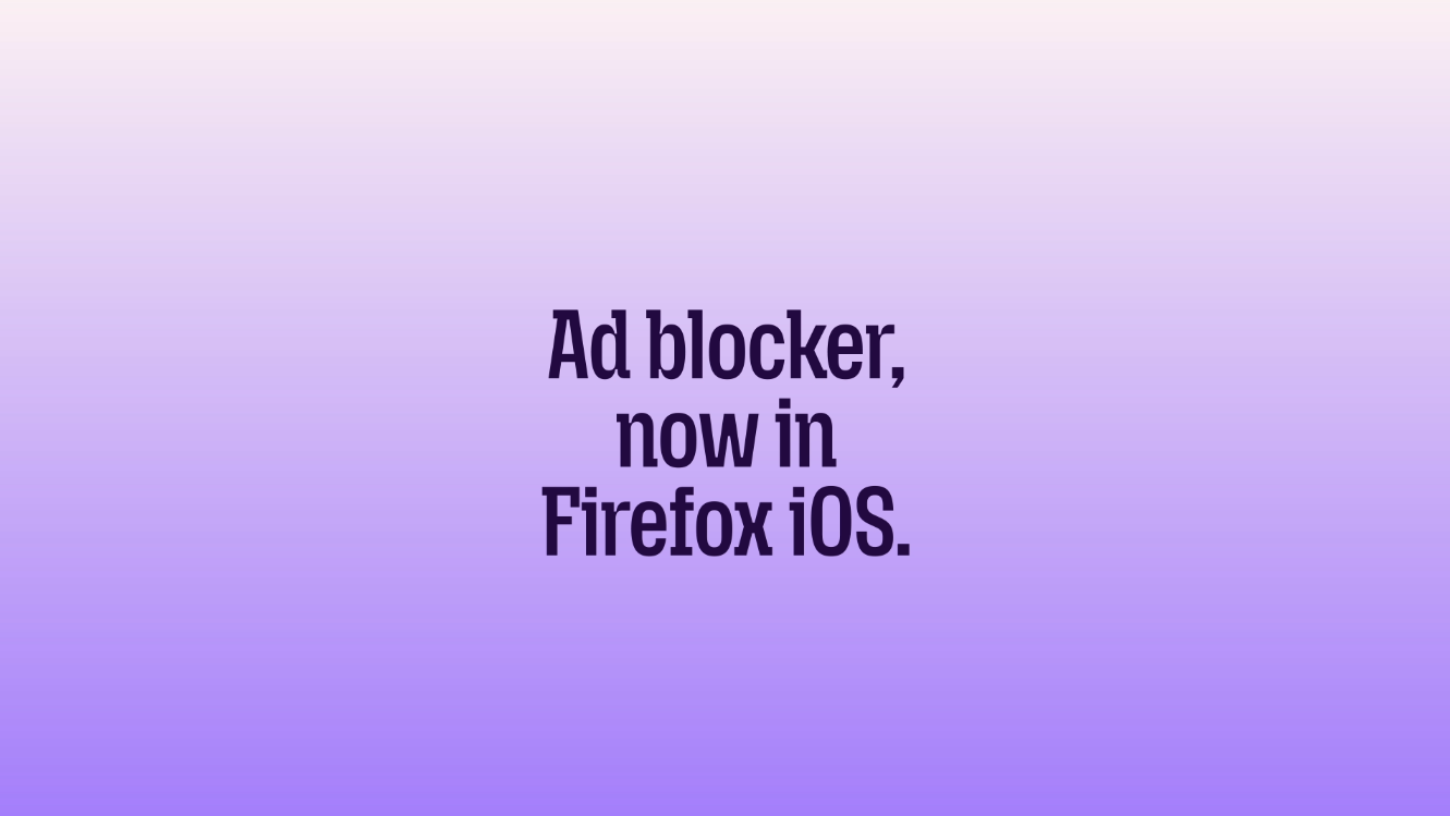 A visual representation of the Firefox for iOS native ad blocker filtering internet content on an Apple device