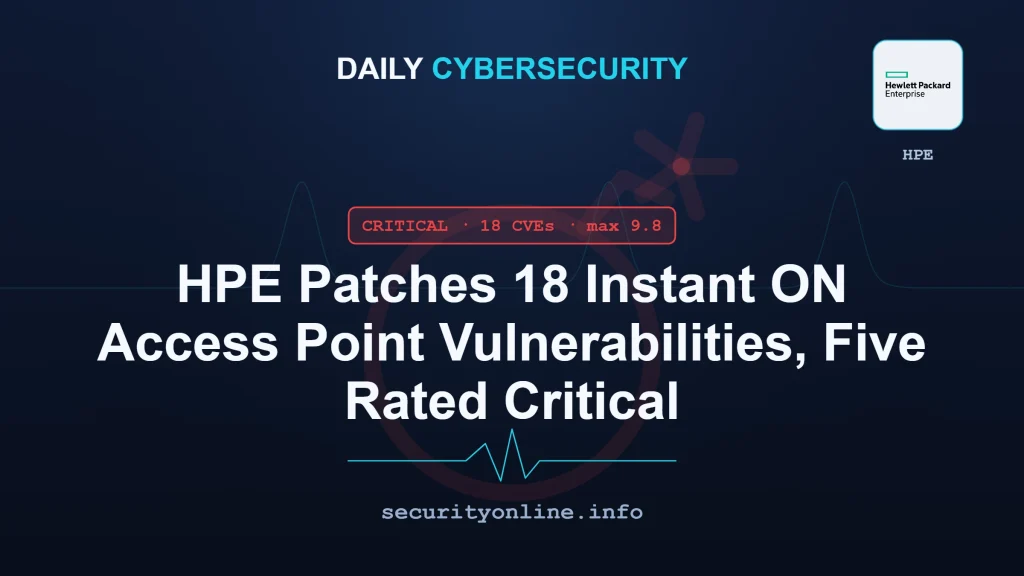 HPE Instant ON vulnerabilities in access points, including critical RCE flaws CVE-2026-76721 and CVE-2026-76722