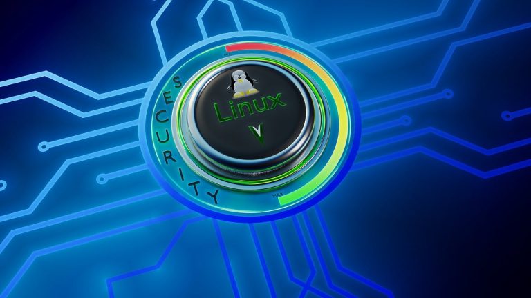A microchip symbolizing Apple Silicon connecting to a USB4 port running the Linux operating system