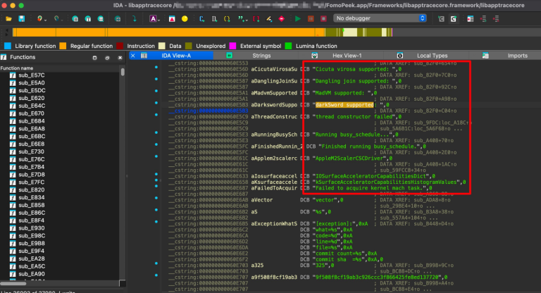 FomoPeek iOS app hiding a kernel exploit framework to steal crypto private keys and seed phrases