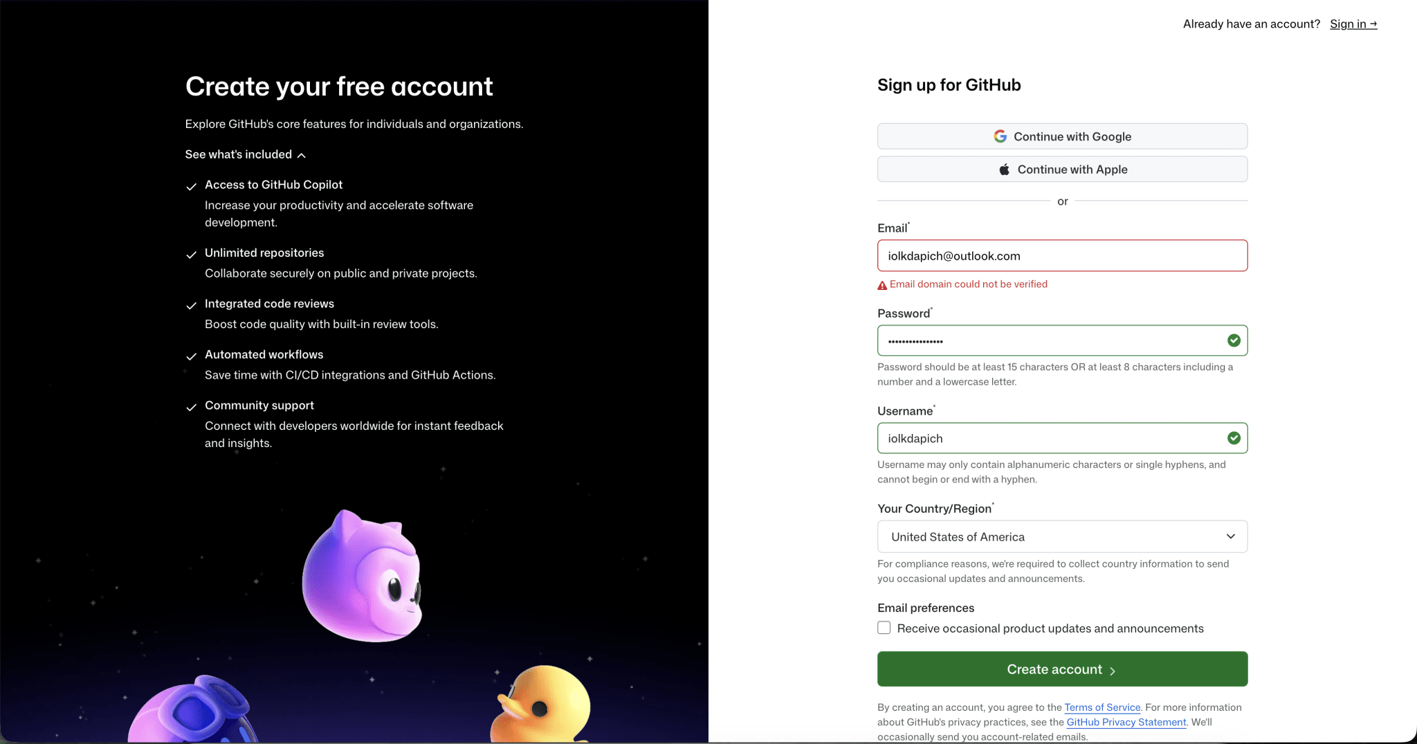 GitHub Suspends New Registrations from Outlook and Hotmail