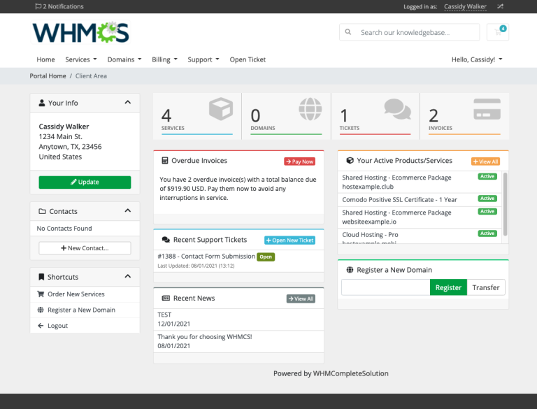 WHMCS security update for CVE-2026-67399 remote code execution and CVE-2026-67398