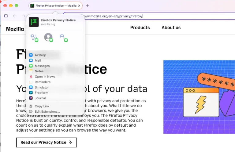 Mozilla Firefox 159 interface showcasing sidebar passwords and AI page watch features