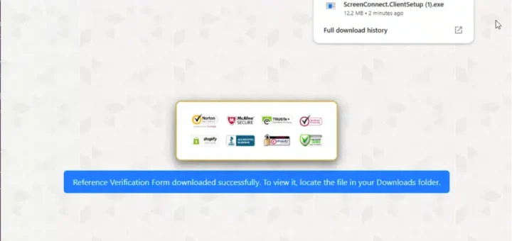 Power BI phishing campaign delivering rogue ScreenConnect remote access clients