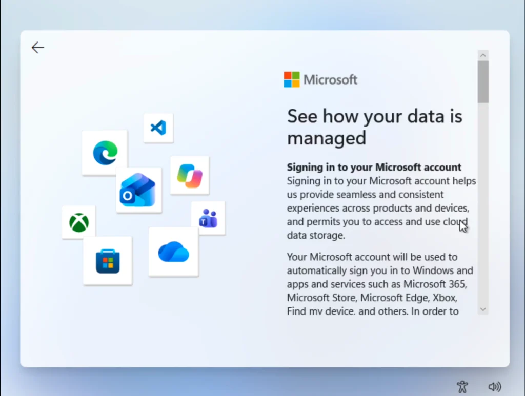 Windows 11 local account bypass OOBE setup screen fix