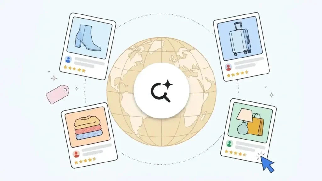 Google AI Mode ads interface showing multiturn conversational advertising and global rollout roadmap