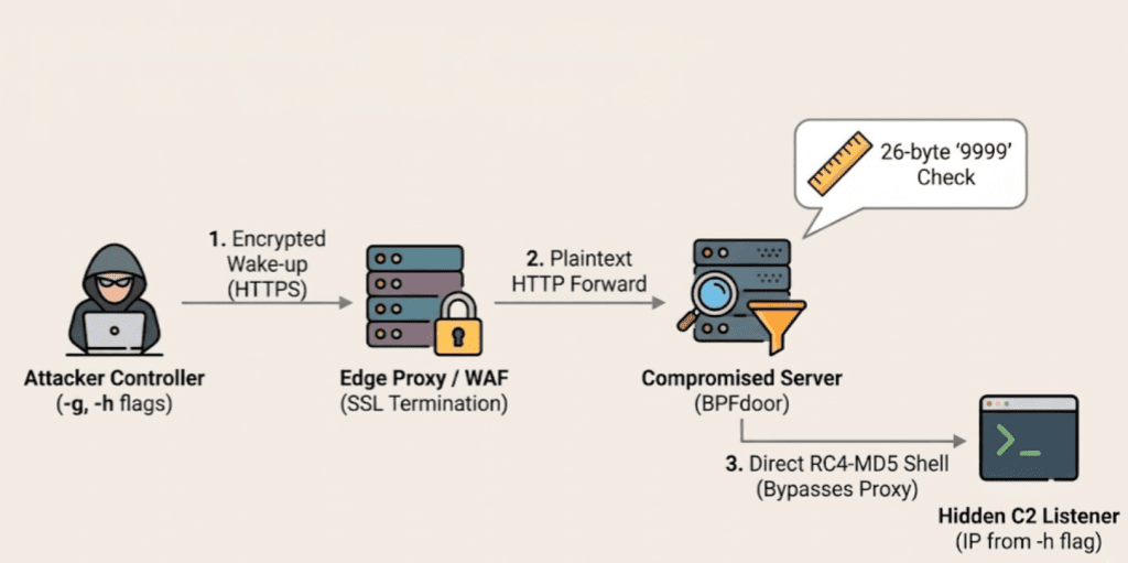 BPFDoor backdoor and AVERAT implant disguised as mail traffic on telecom and network edge appliances