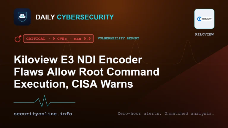 Kiloview E3 vulnerabilities in NDI encoder allow root command injection
