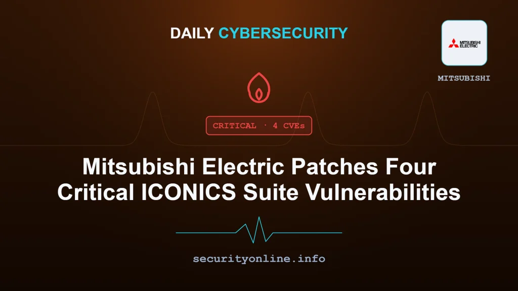 Mitsubishi Electric security advisory for ICONICS Suite vulnerabilities including CVE-2026-16438, CVE-2023-4863, and CVE-2026-16436
