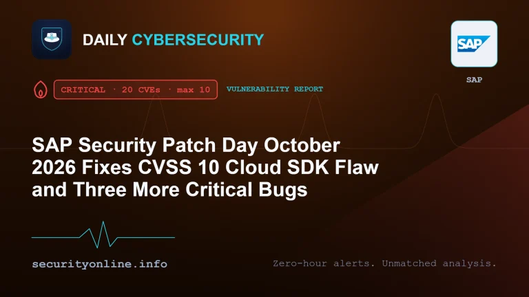 SAP Security Patch Day October 2026 critical vulnerabilities in Cloud SDK, Visual Composer and S/4HANA